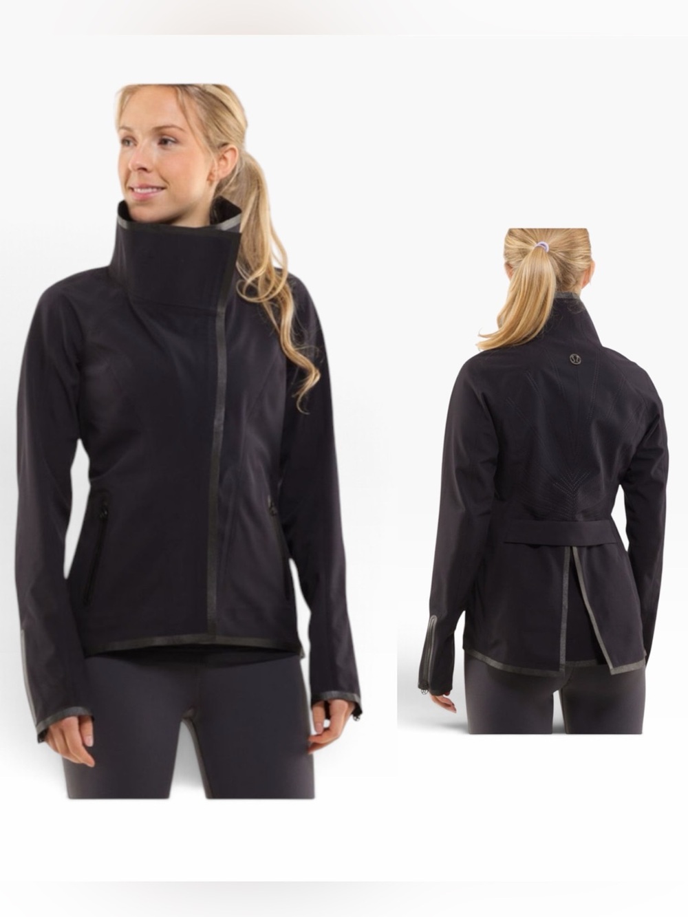 Lululemon Harmony Softshell black yoga casual gorpcore athleisure jacket size 10
